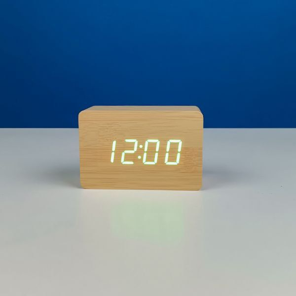 Wood Style Led Digital Clock